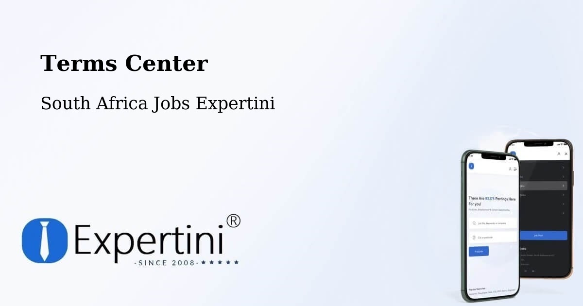 Terms Center - South Africa Jobs Expertini